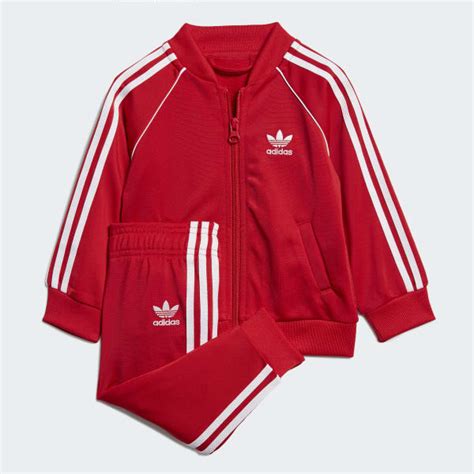 adidas originals pantalon chandal rojo